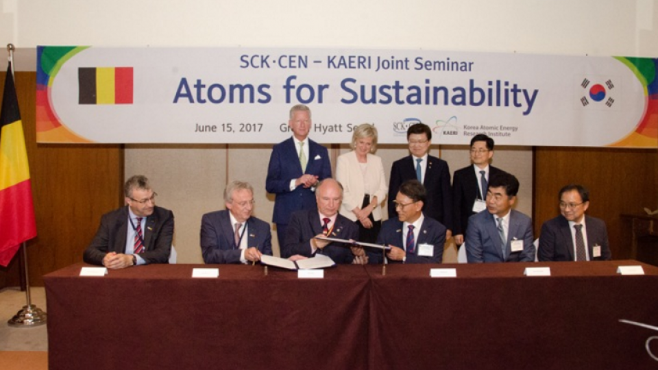Samenwerkingsovereenkomst tussen SCK•CEN, het Studiecentrum voor Kernenergie, en KAERI, the Korea Atomic Energy Research Institute