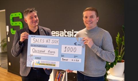 Sales at Size steunt Stichting Alzheimer Onderzoek