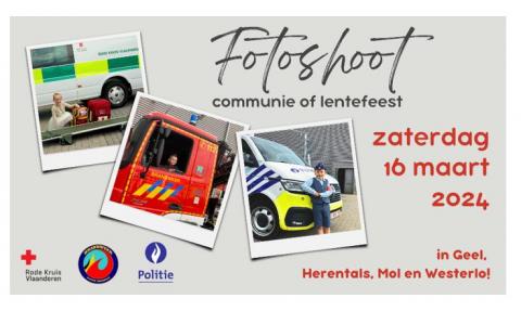 Hulpdiensten zetten opnieuw de poorten open voor originele foto’s voor je communie- of lentefeest