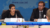 COE -- ICSP Strasbourg 2018 point de presse